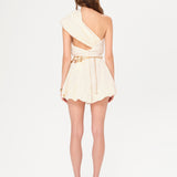 PULA - One-shoulder embroidered balloon dress