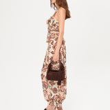 MISHKA - Floral-printed low-waist cuff-detailed harem pants