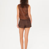 ENTY - Woven leather vest