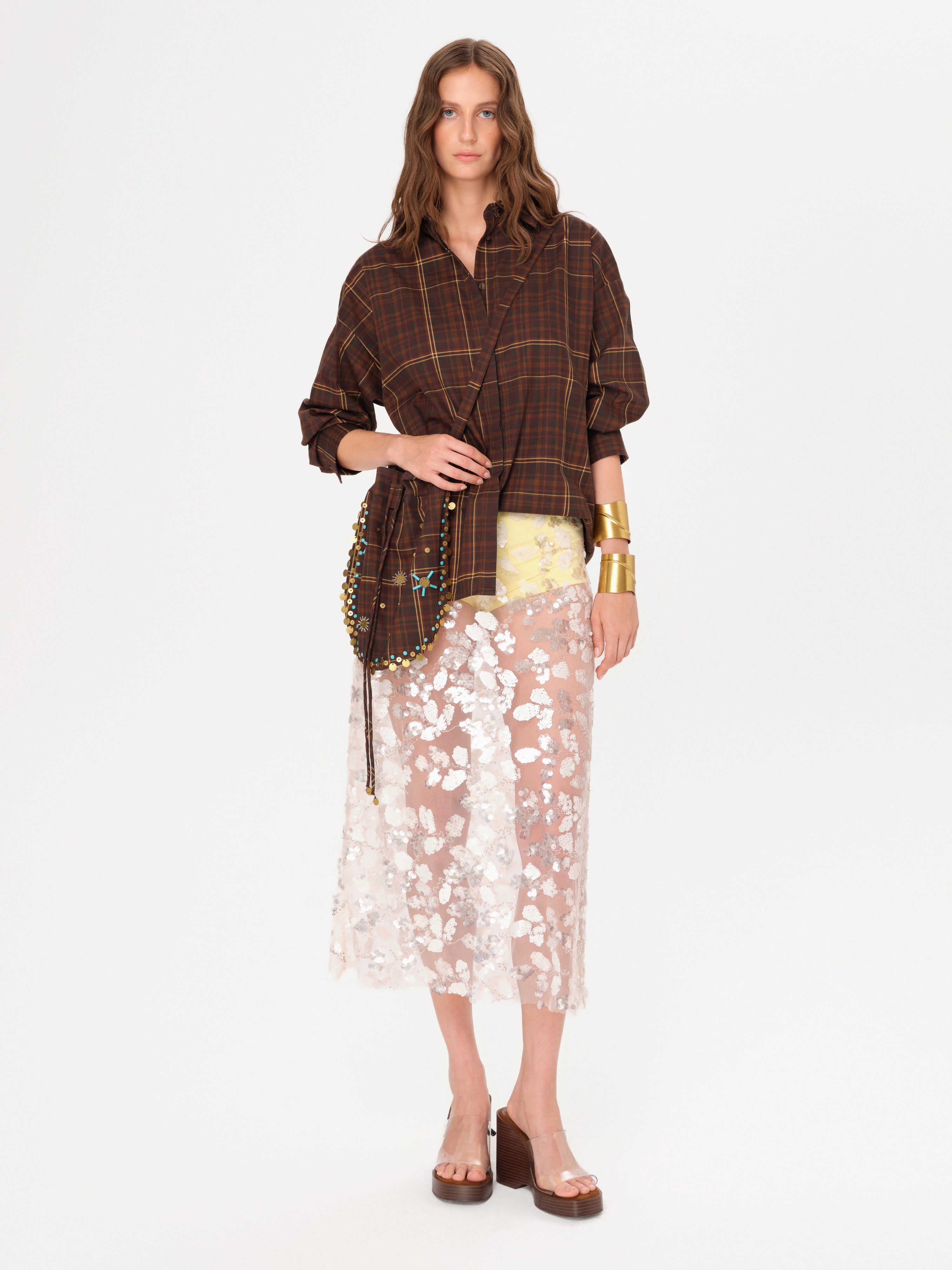 ATHELIA - Loose-fit shirt with detachable mini-pouch