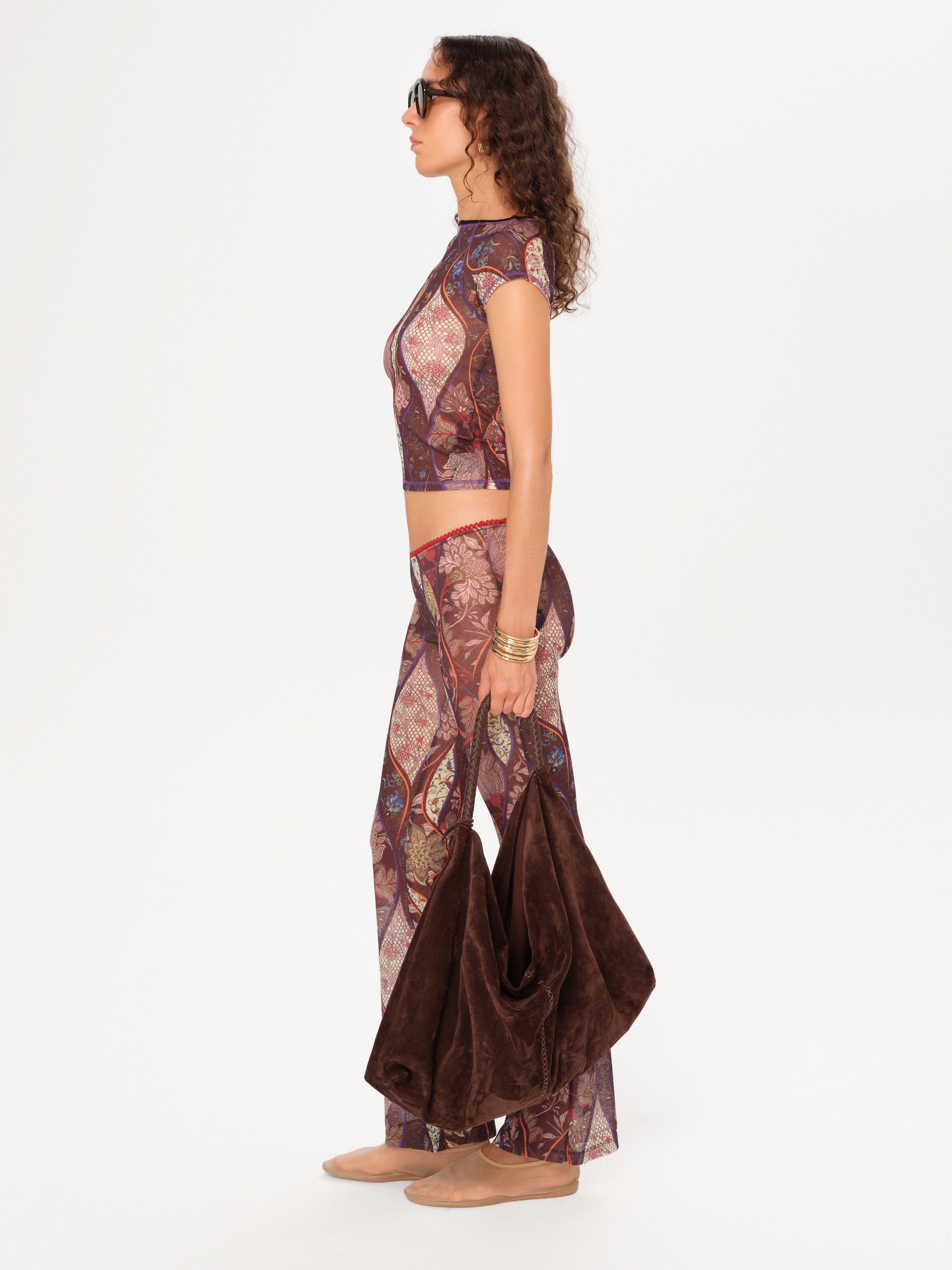 FLO - Printed flare leg pants