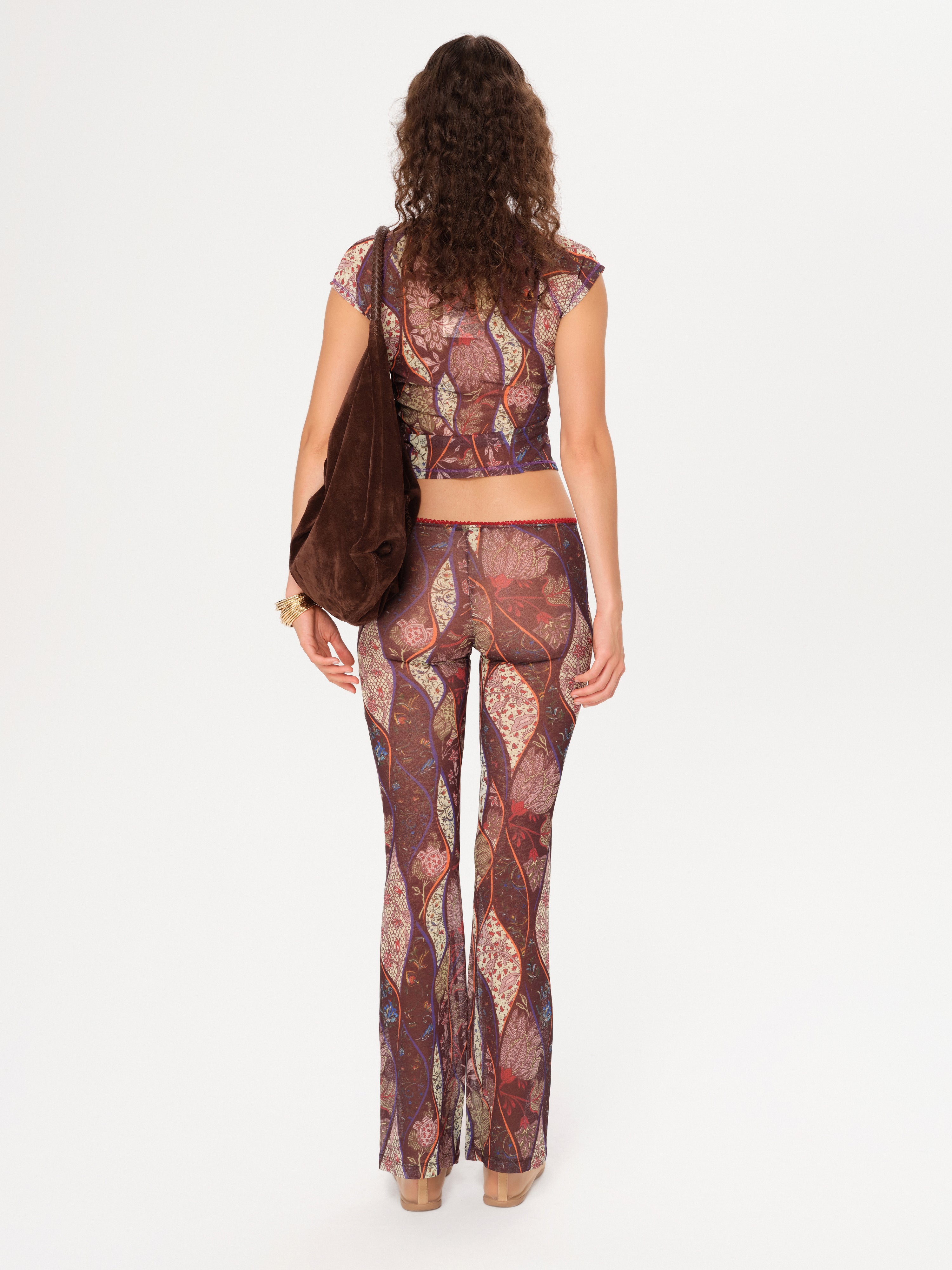FLO - Printed flare leg pants