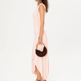 ECO - Ruching detailed asymmetric jersey dress