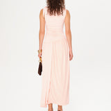 ECO - Ruching detailed asymmetric jersey dress