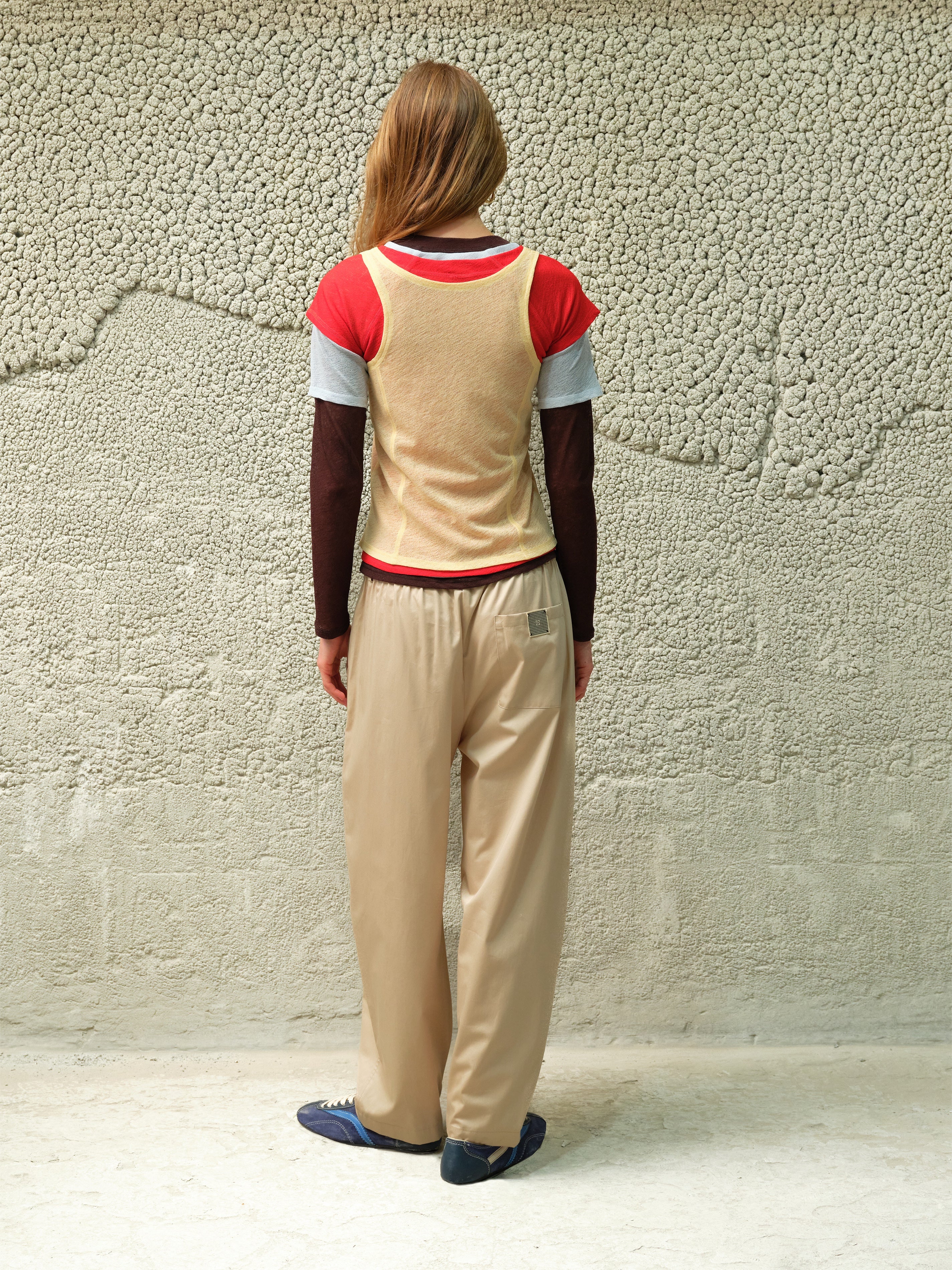 TAYLOR - Relaxed pleated cotton trousers