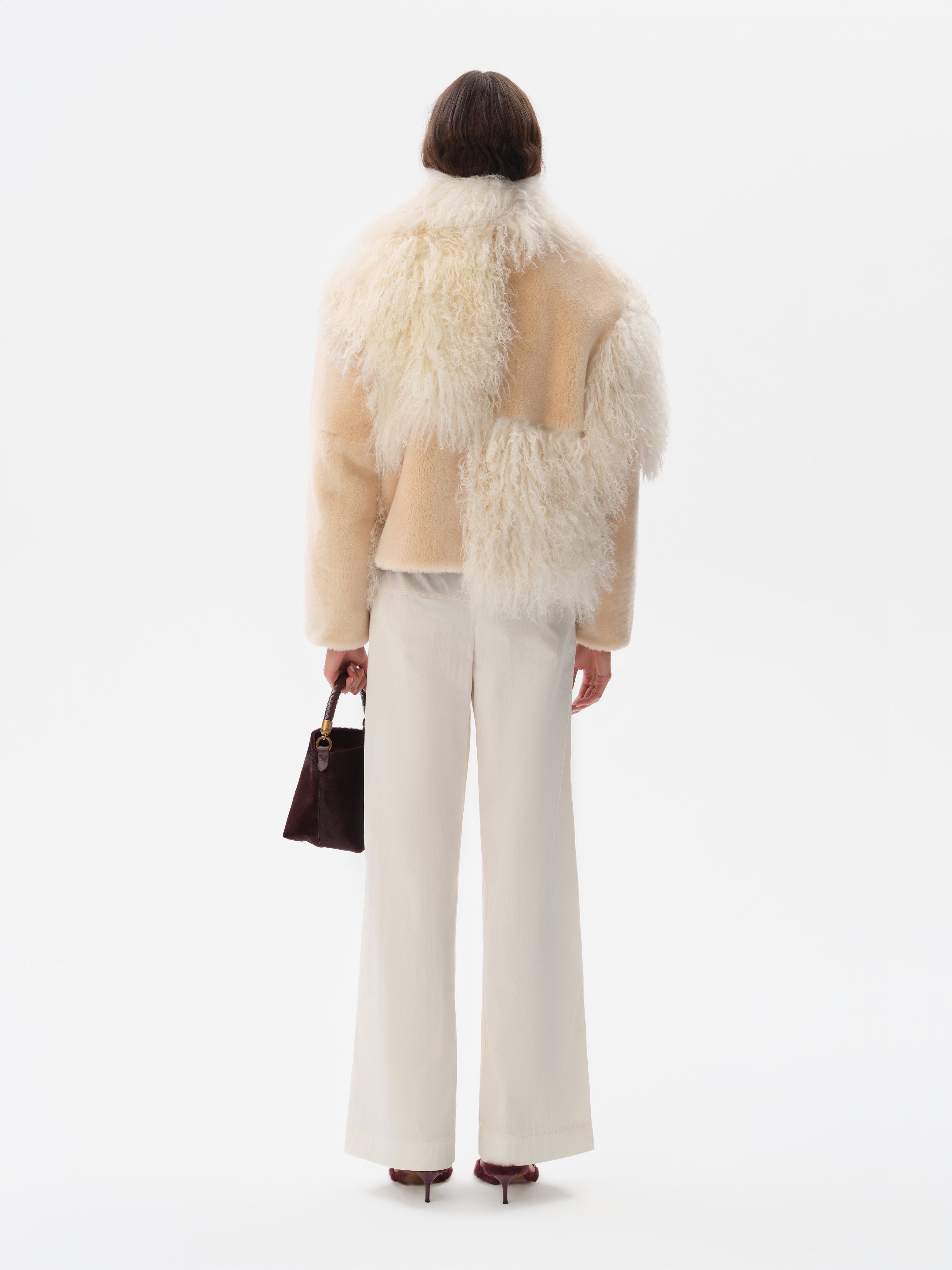 VIENNA - Oversized shearling jacket