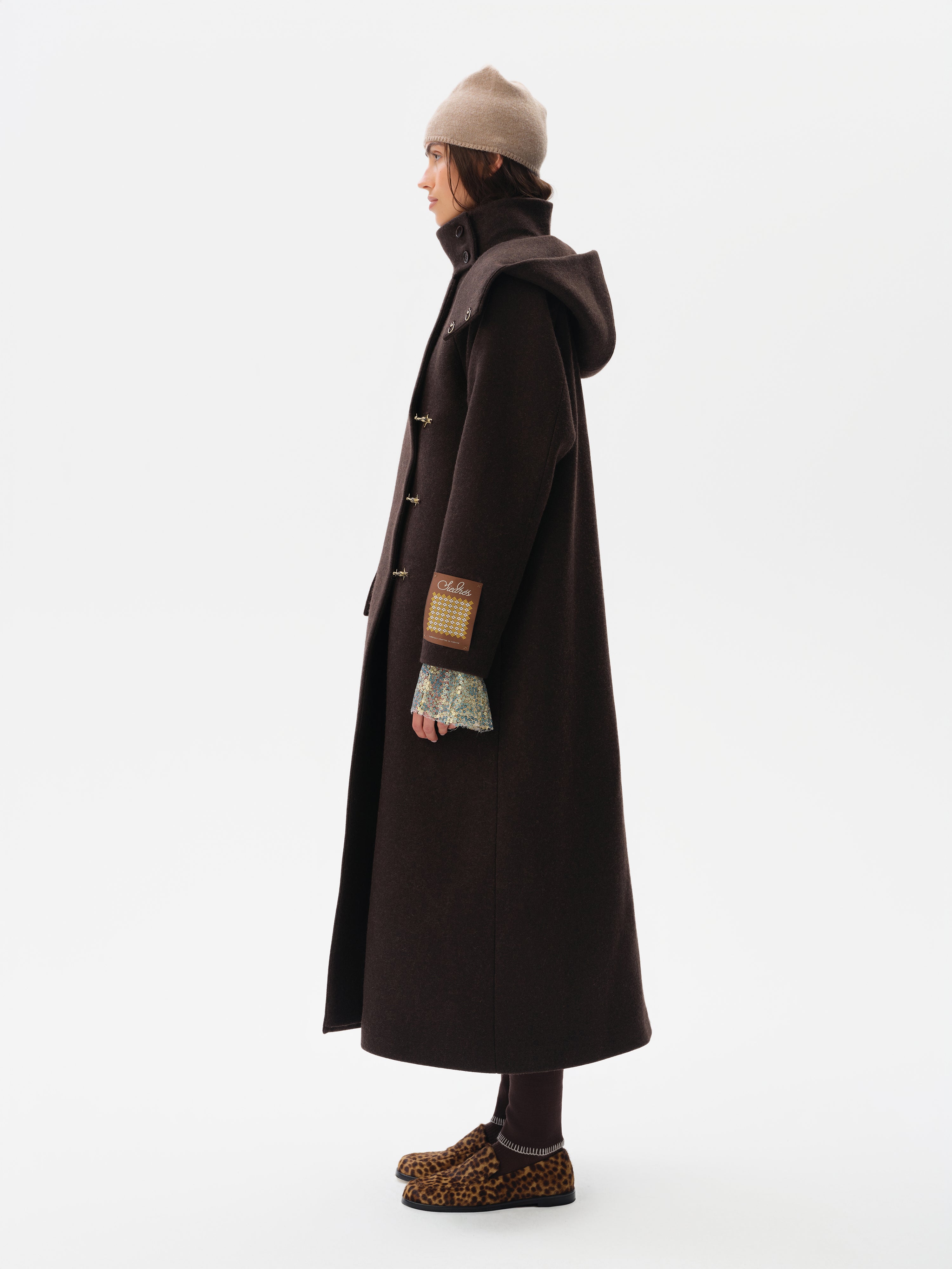 WILMA - Long oversized wool coat