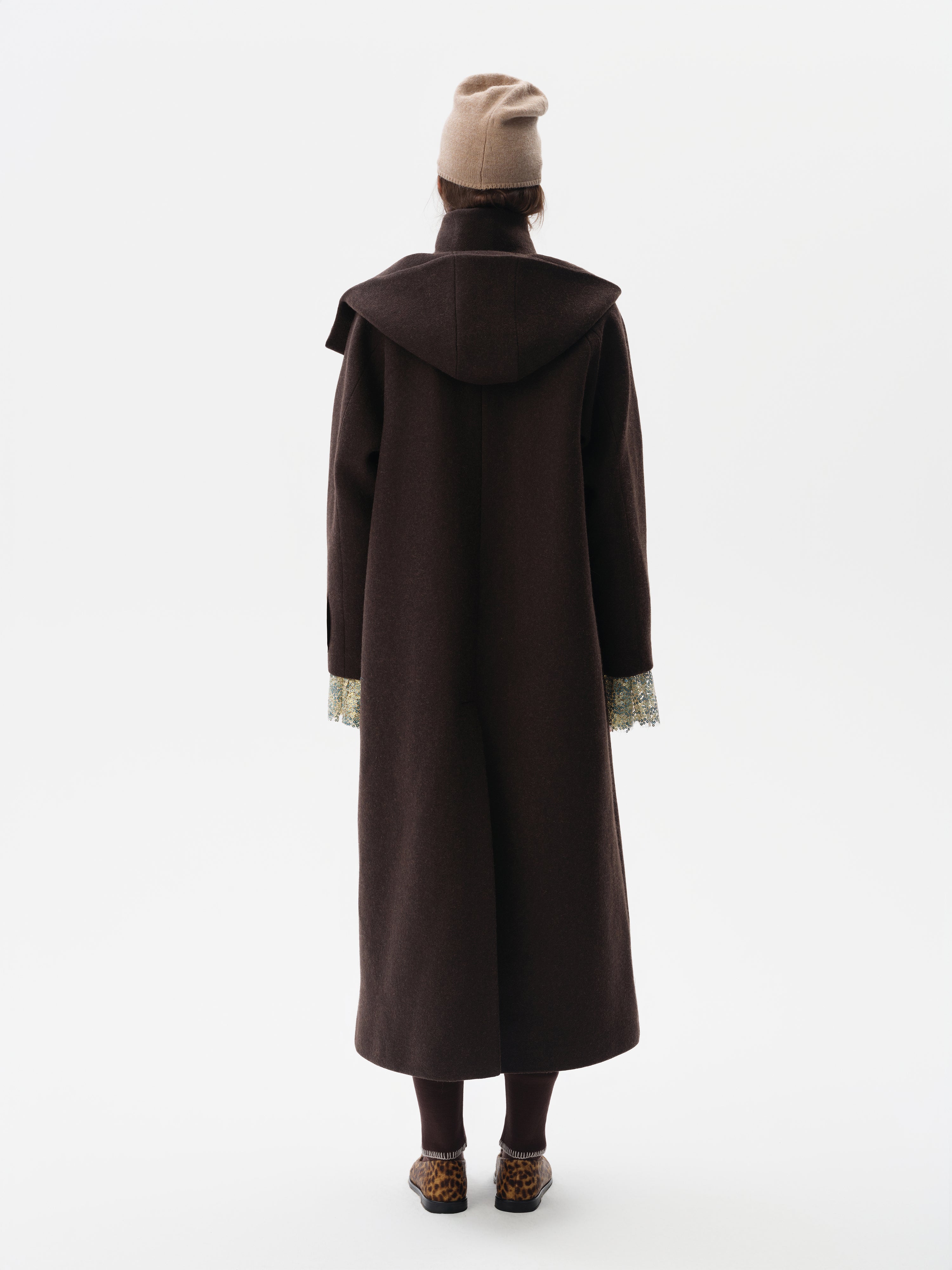 WILMA - Long oversized wool coat