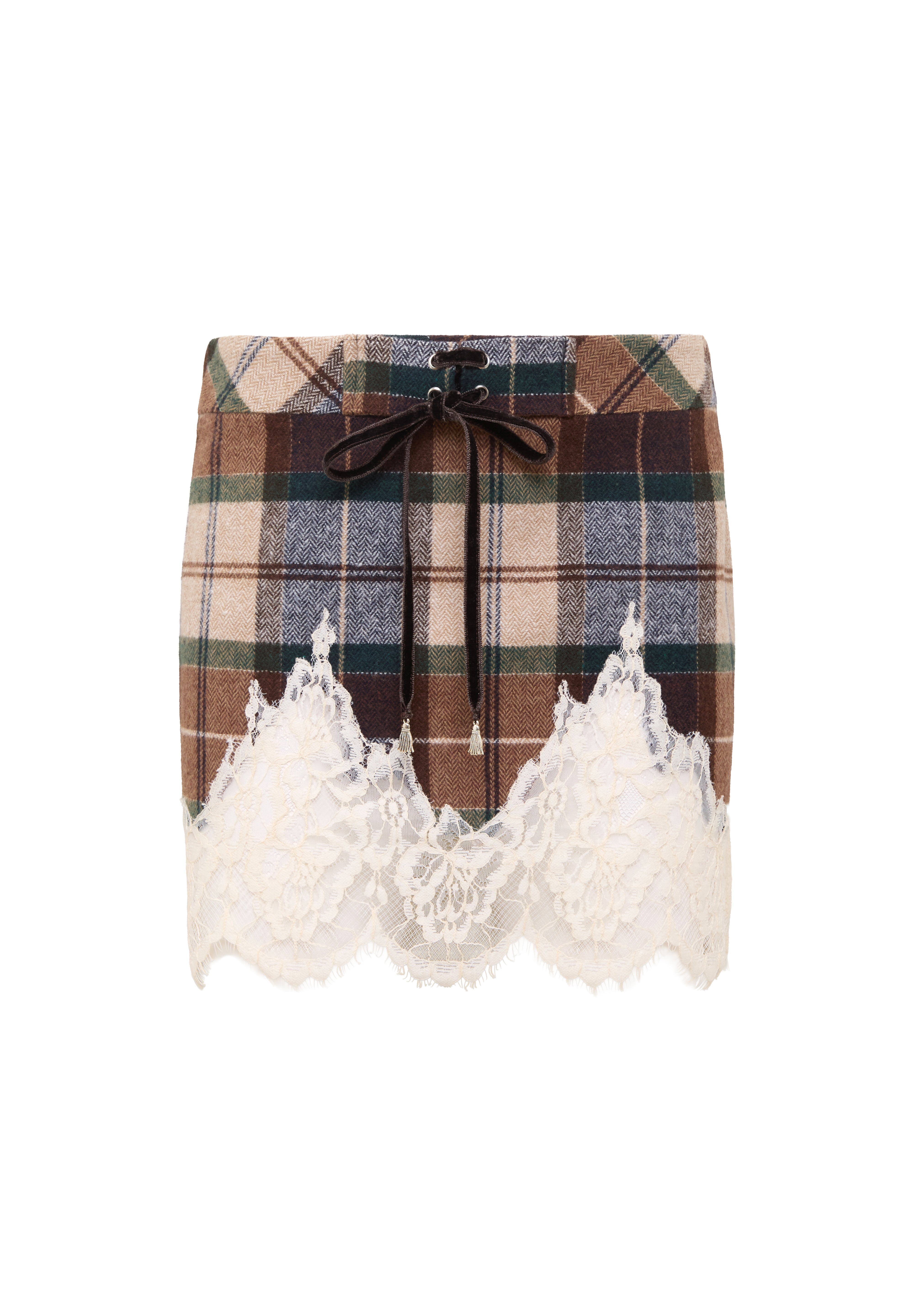 WITZ - Lace-trimmed mini skirt
