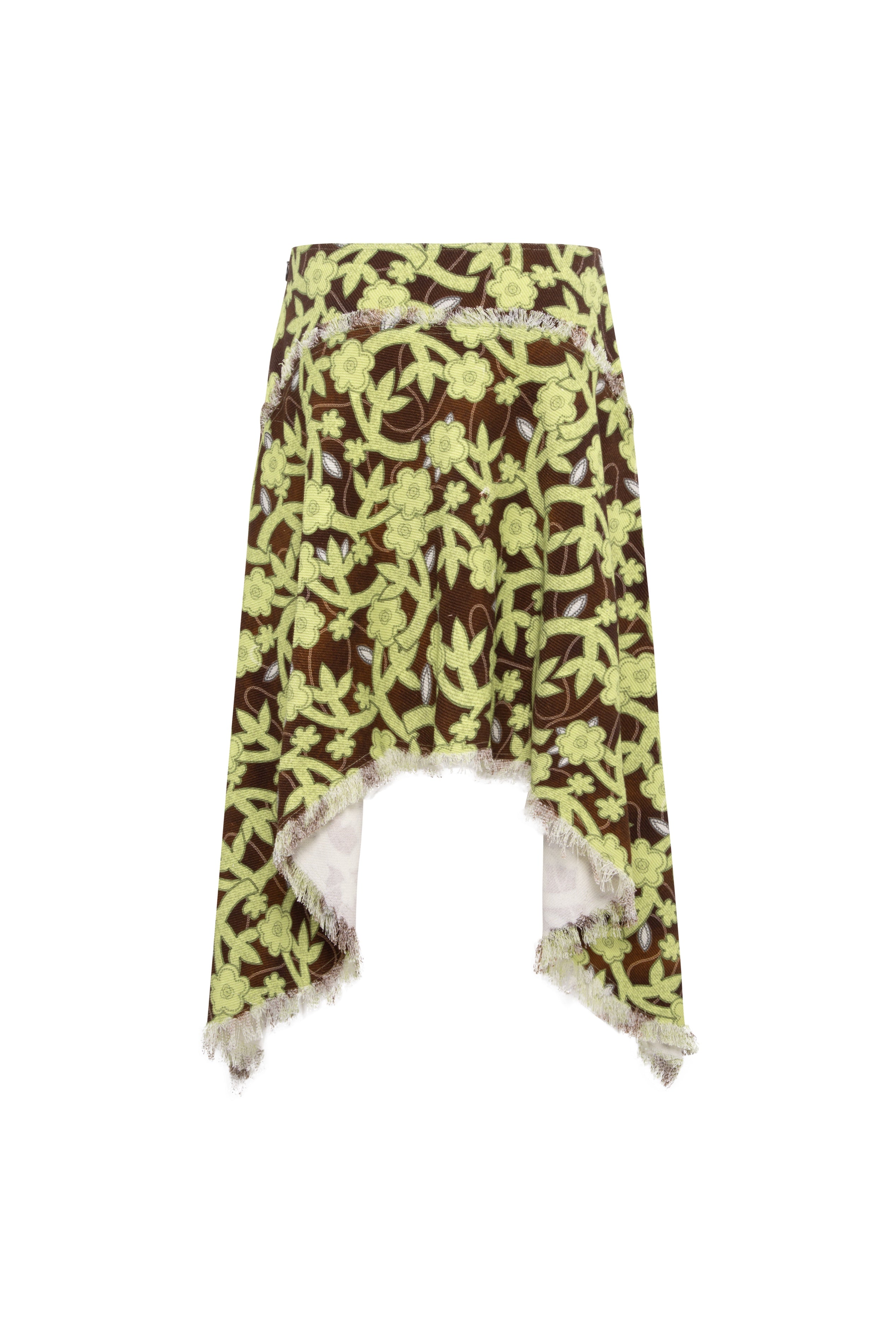 RILEY - Printed asymmetric skirt