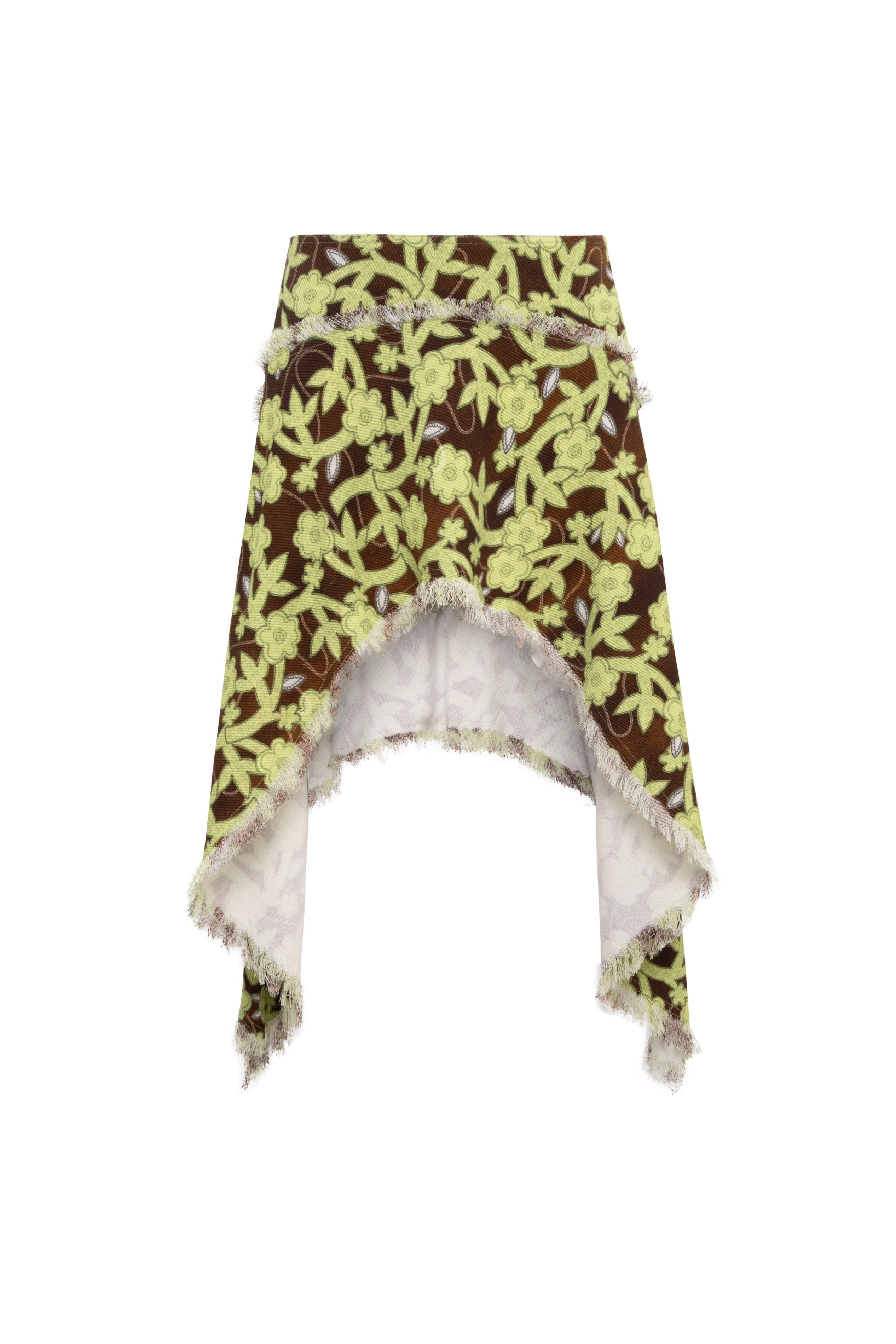 RILEY - Printed asymmetric skirt