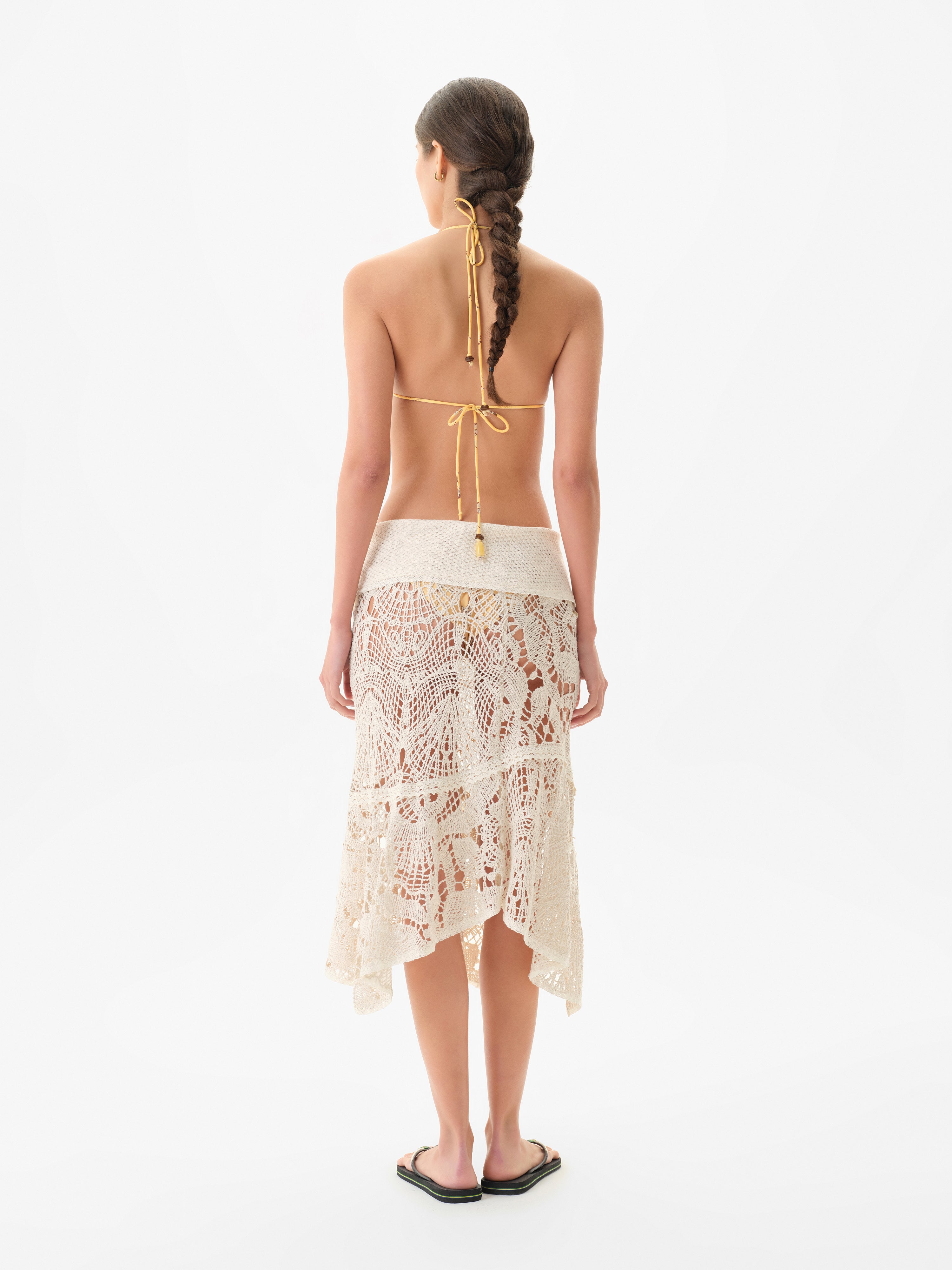 JUNIPER - Printed triangle bikini top