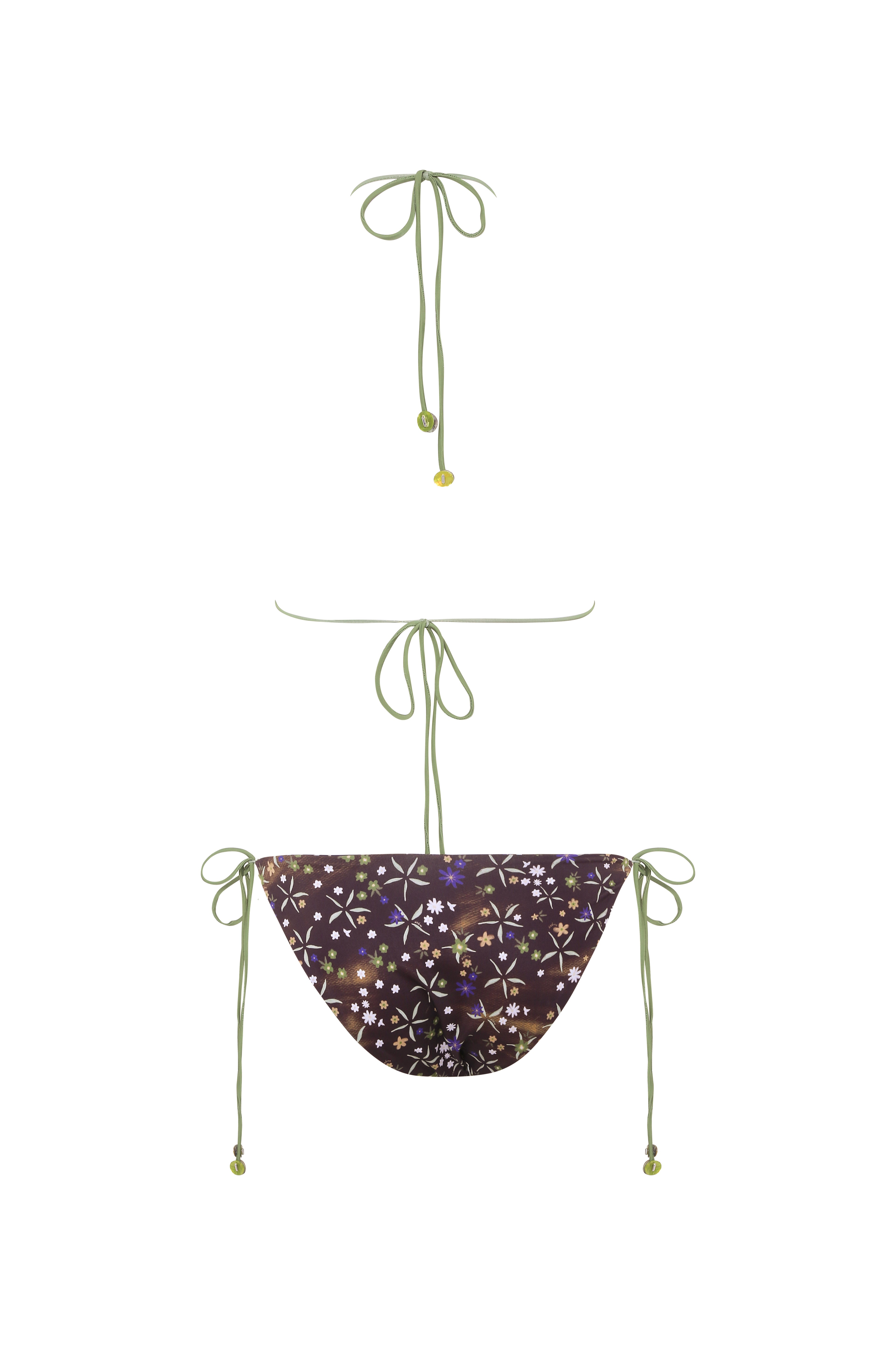 JUNIPER - Printed triangle bikini top