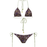 JUNIPER - Printed triangle bikini top