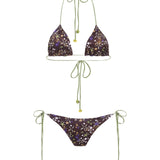 JUNIPER - Printed triangle bikini top