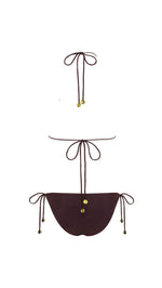 JUNIPER - Embellished triangle bikini top