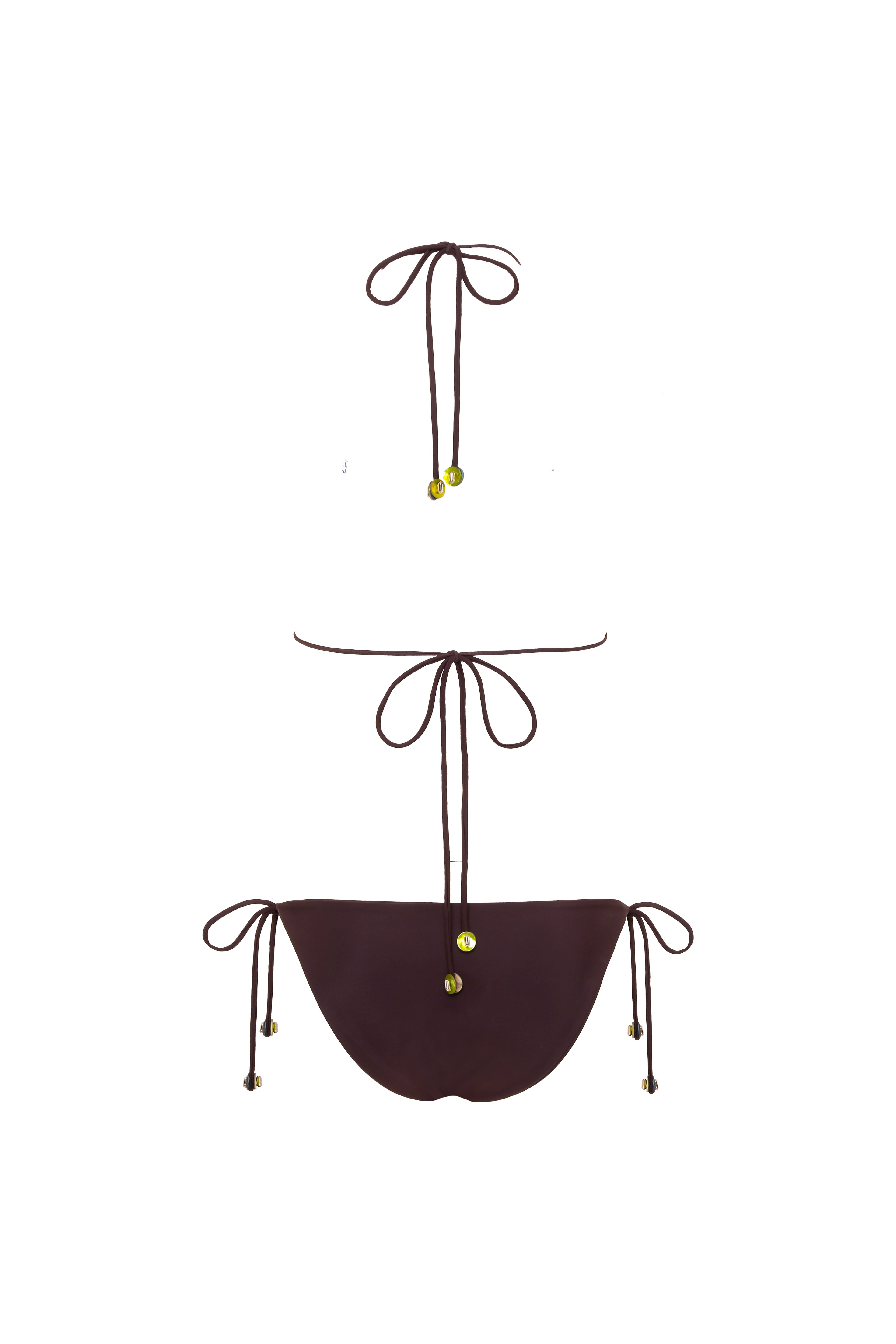 JUNIPER - Embellished triangle bikini top