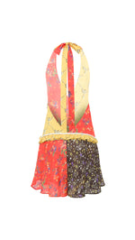 SULIENS - Printed wide-leg playsuit with open back
