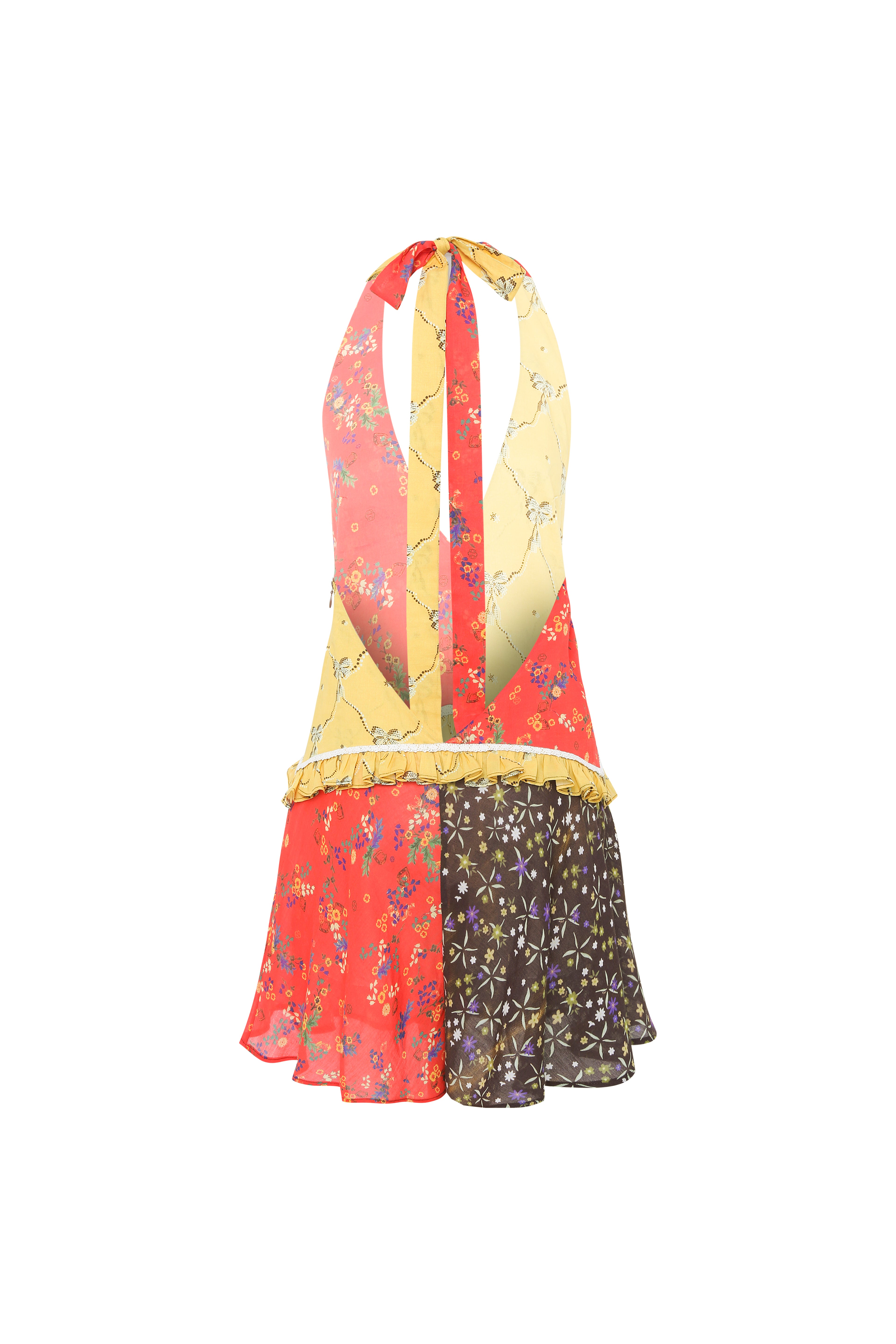 SULIENS - Printed wide-leg playsuit with open back