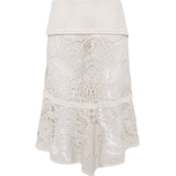 RITA - Crochet midi skirt with slit detail