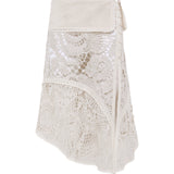 RITA - Crochet midi skirt with slit detail