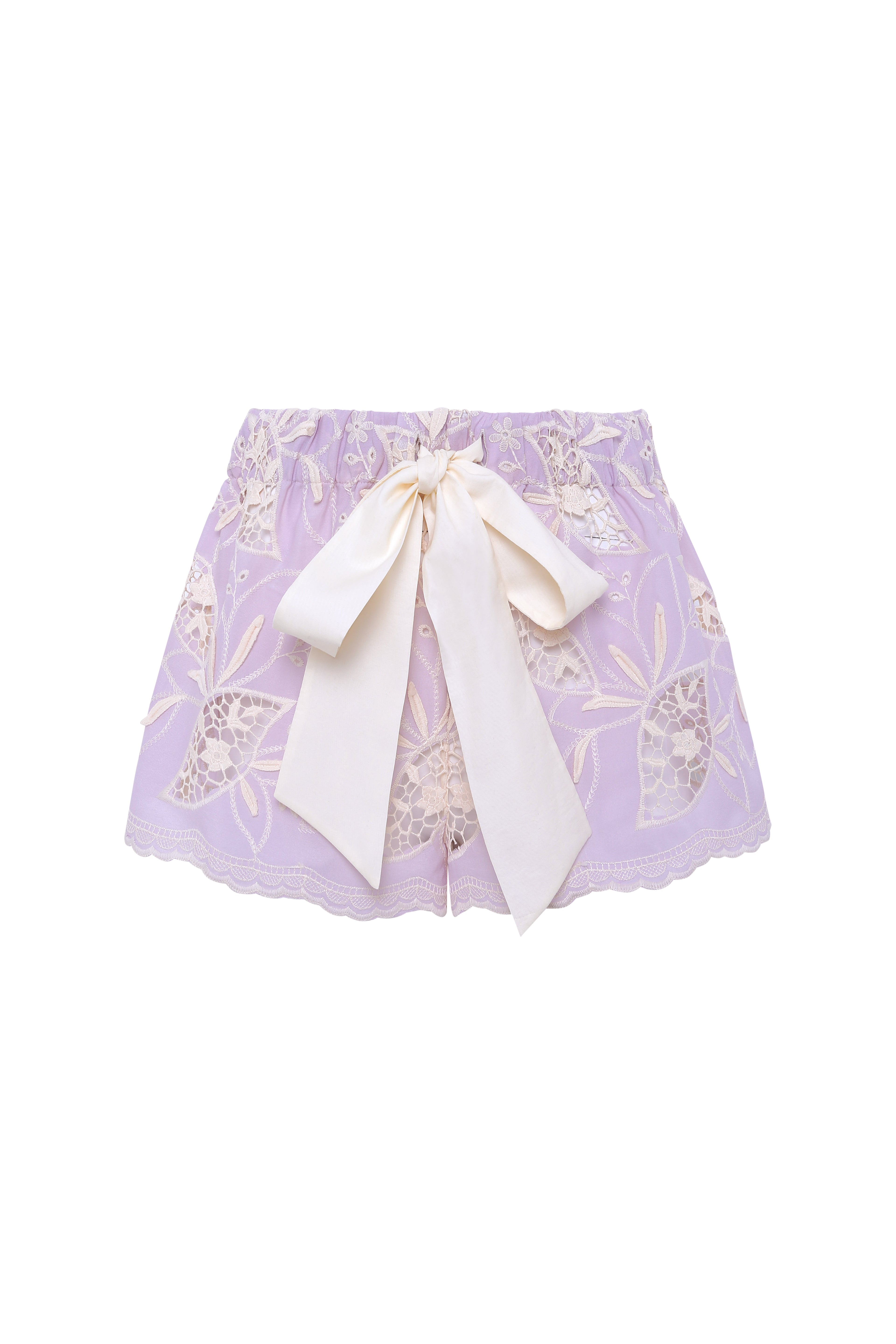 SHOL - Bow detailed mini shorts
