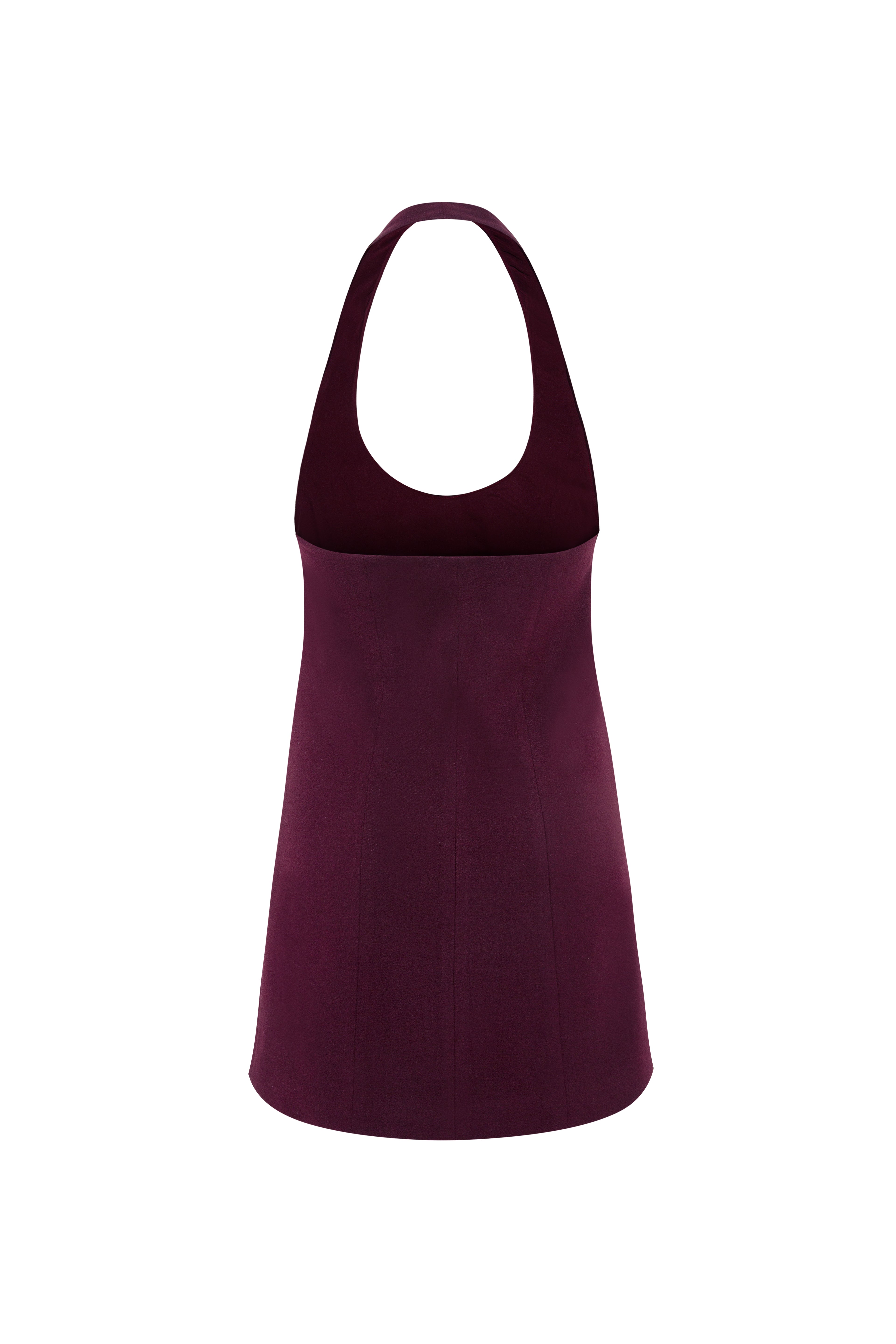 ZHEN - Fitted halterneck mini dress