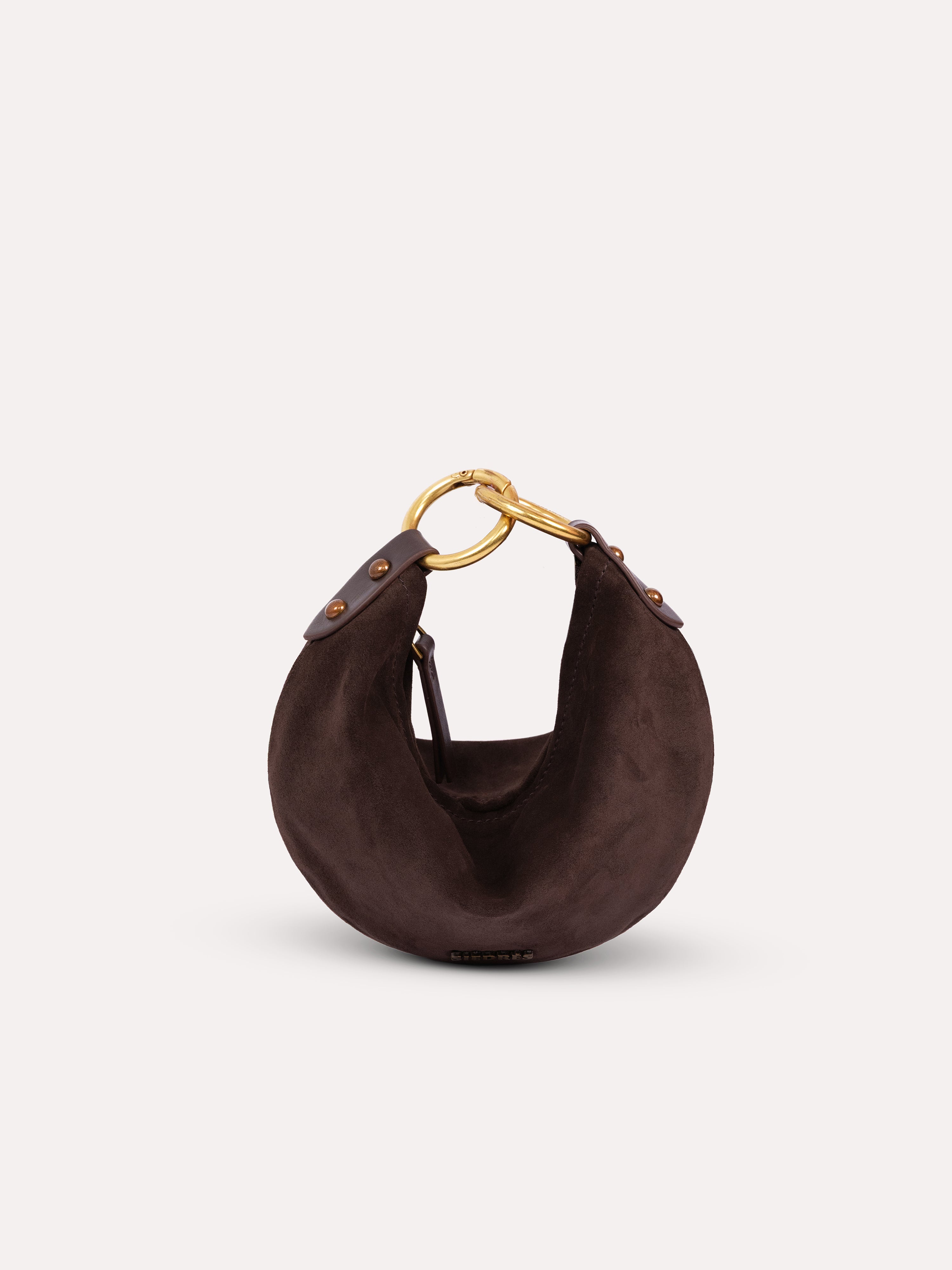 CHÉRIE SMALL - Mini hobo bag with metal top handle