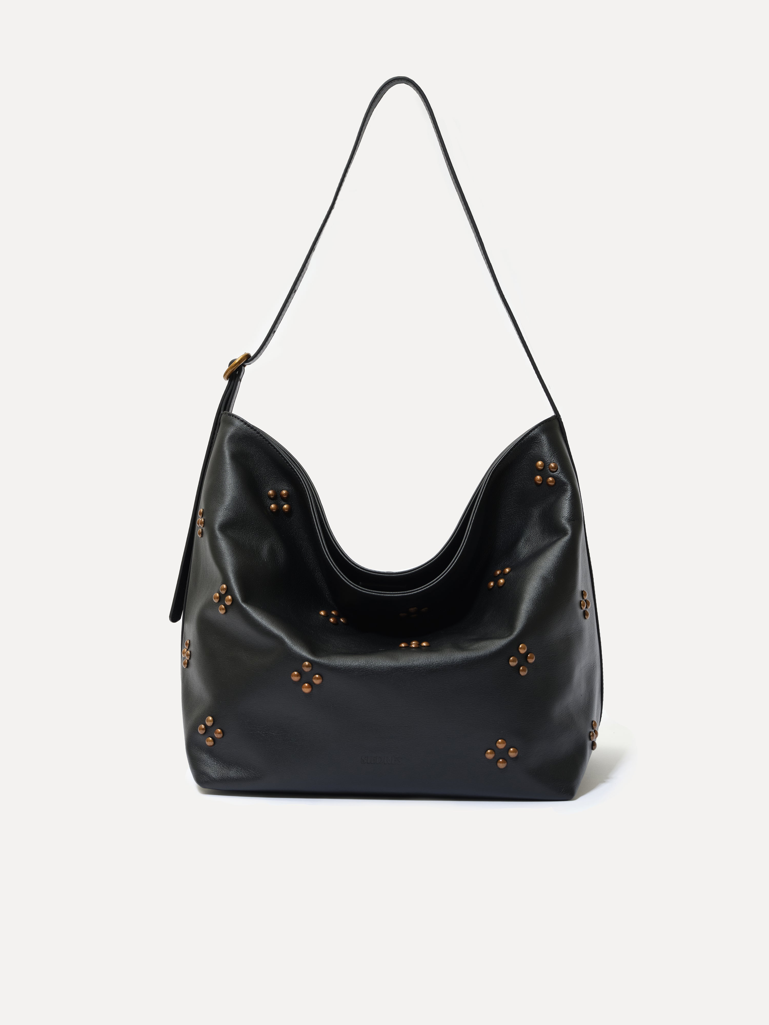SIERRA - Large studded tote bag with adjustable strap