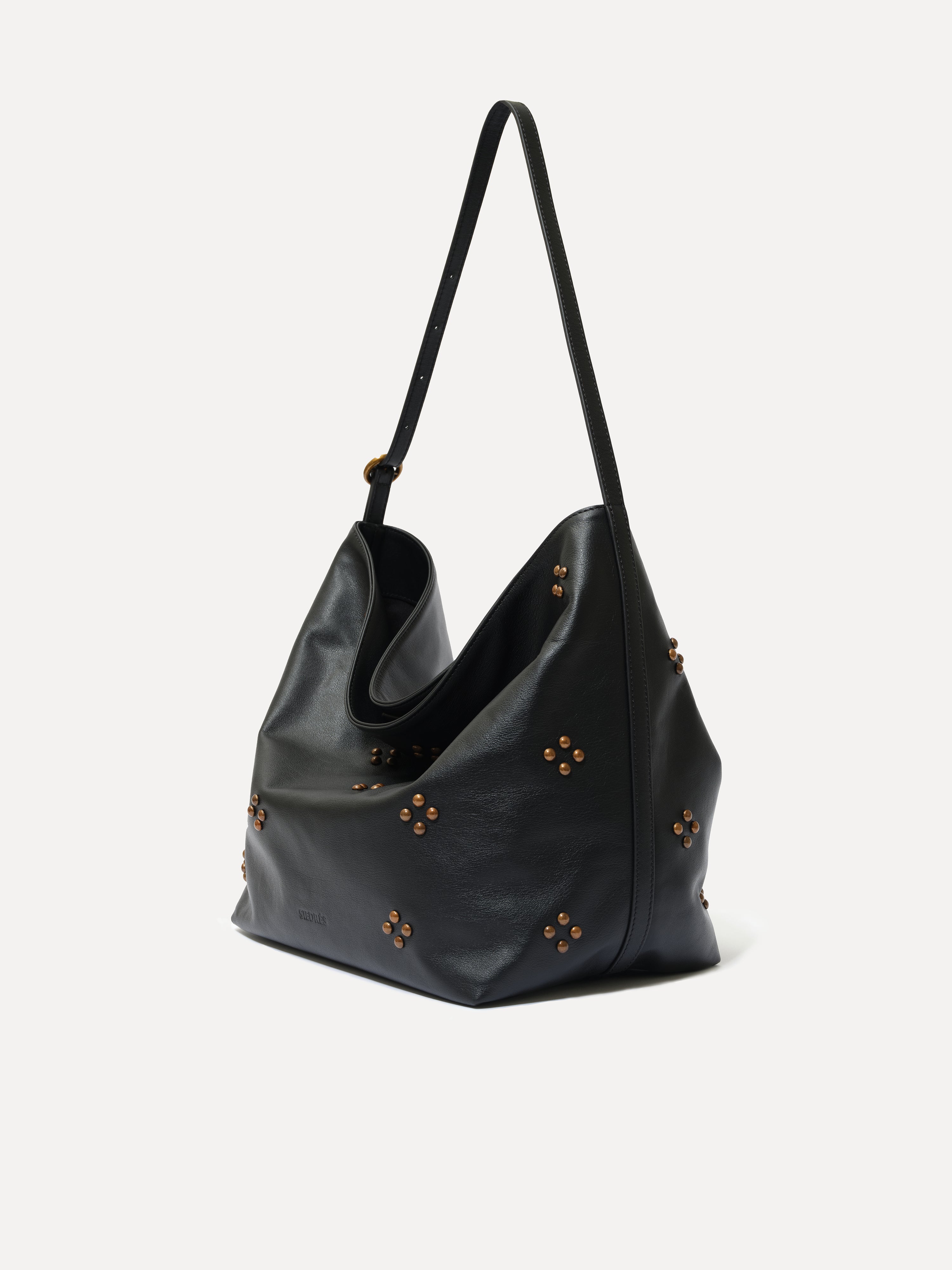 SIERRA - Large studded tote bag with adjustable strap