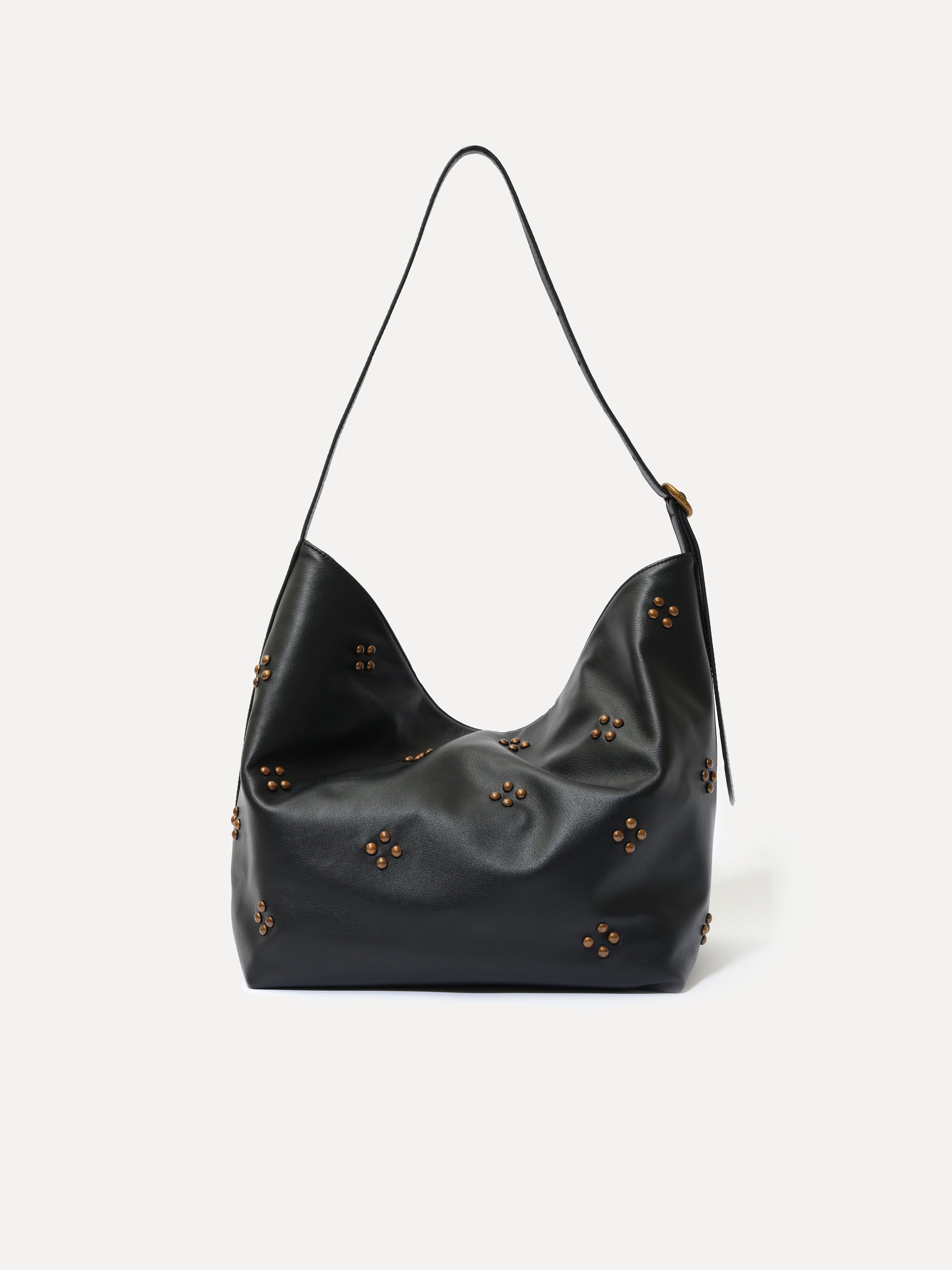 SIERRA - Large studded tote bag with adjustable strap