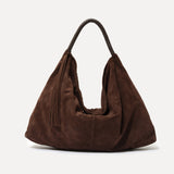 GALIA - Oversized tote bag with woven handle and removable tassel charm