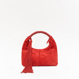 MINI GALIA - Mini tote bag with woven handle and removable tassel charm