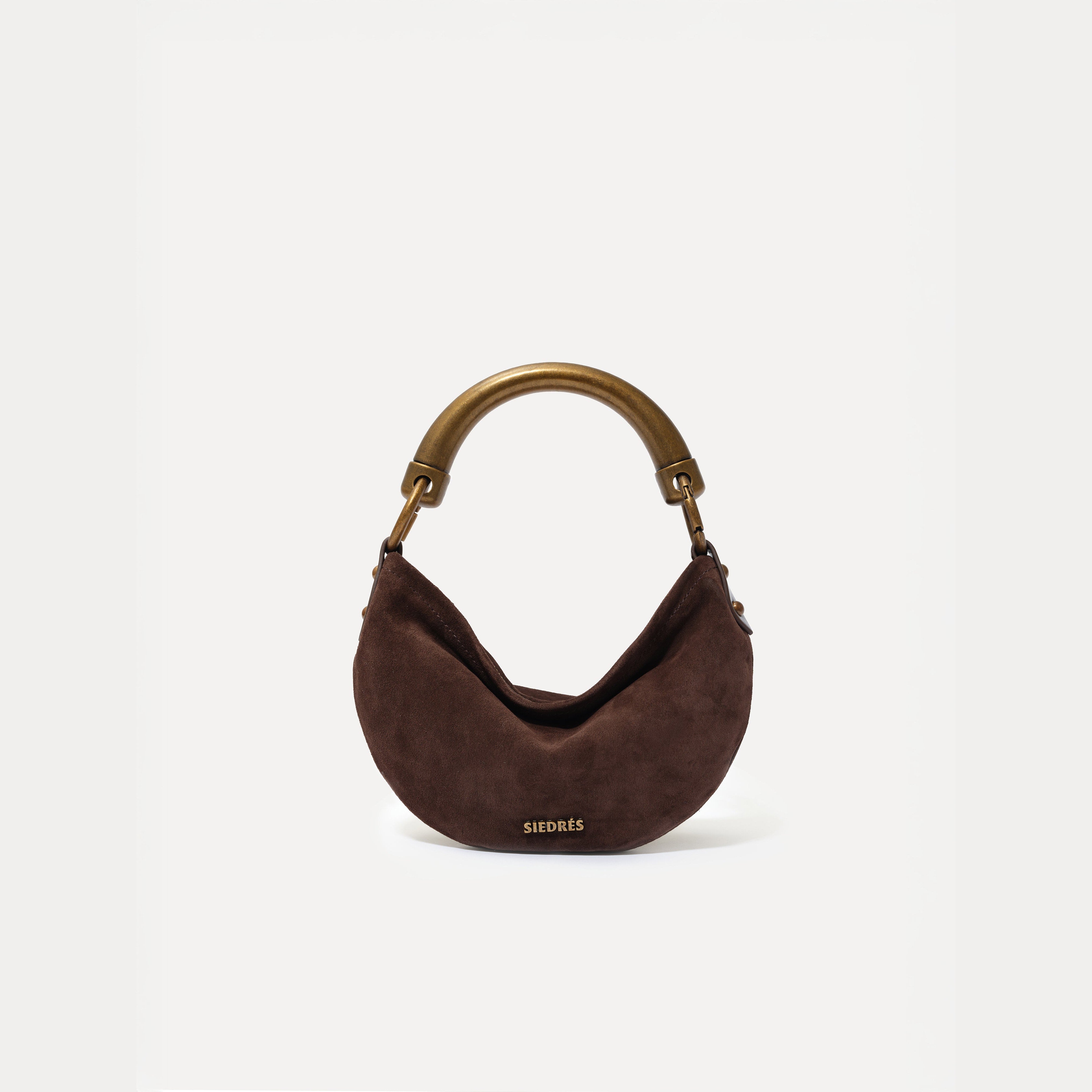 CHÉRIE SMALL - Mini hobo bag with metal top handle