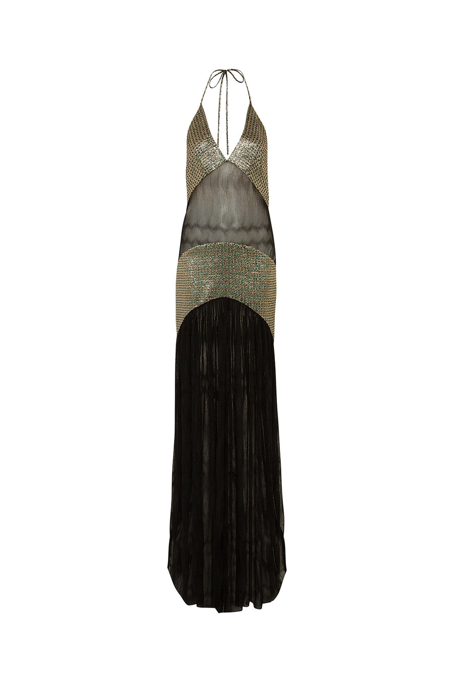 YUNI - Embellished chiffon maxi dress
