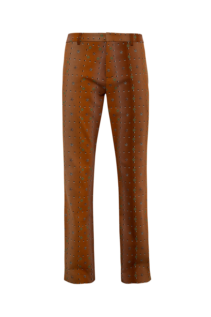 MARQUIS - Flared pants with geometric print