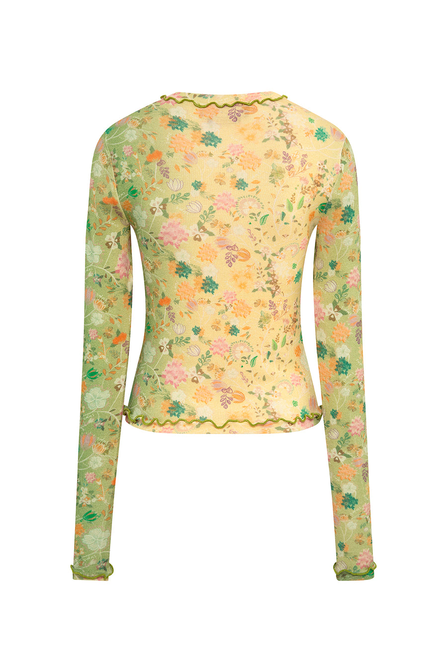 NITA - Floral printed knit top