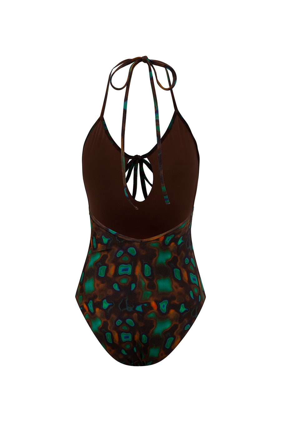 RETA - Halter neck swimsuit with front tie detail