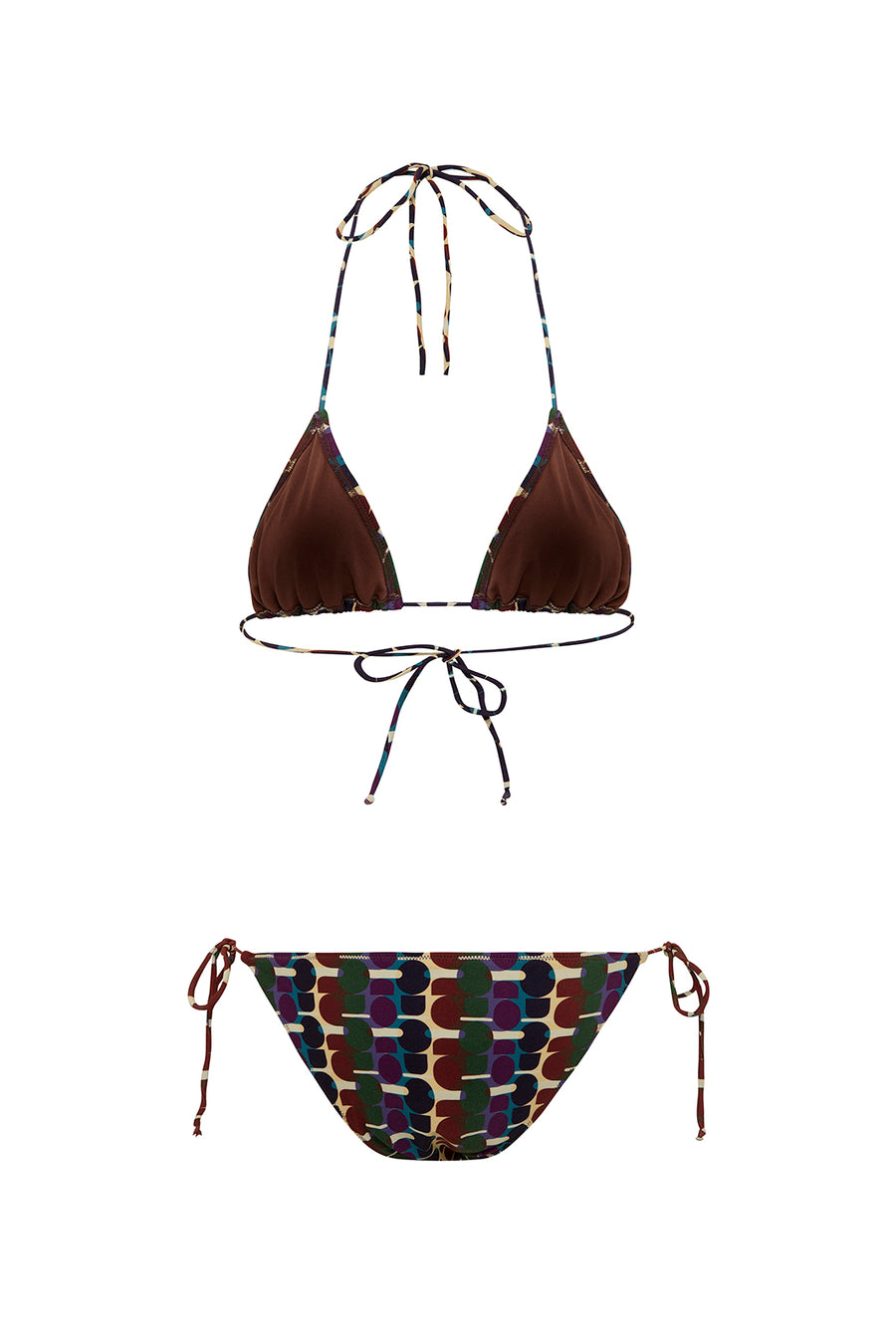 BAMBI - Logo printed tie-side bikini briefs