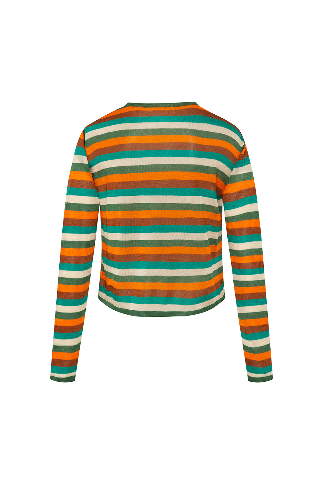 TEX - Sunset striped long sleeve knit top