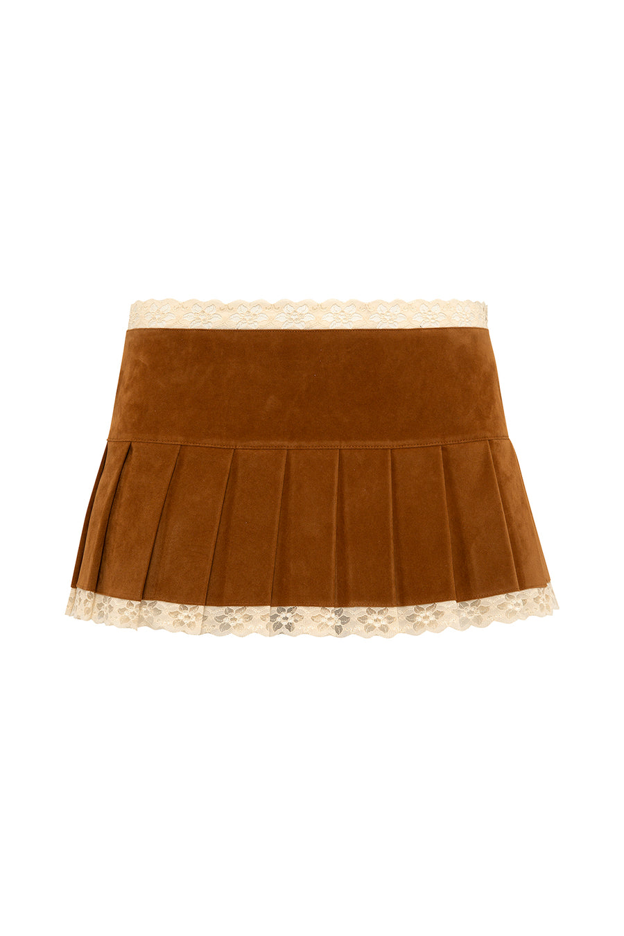 ZENIA -  Pleated mini skirt with underwear